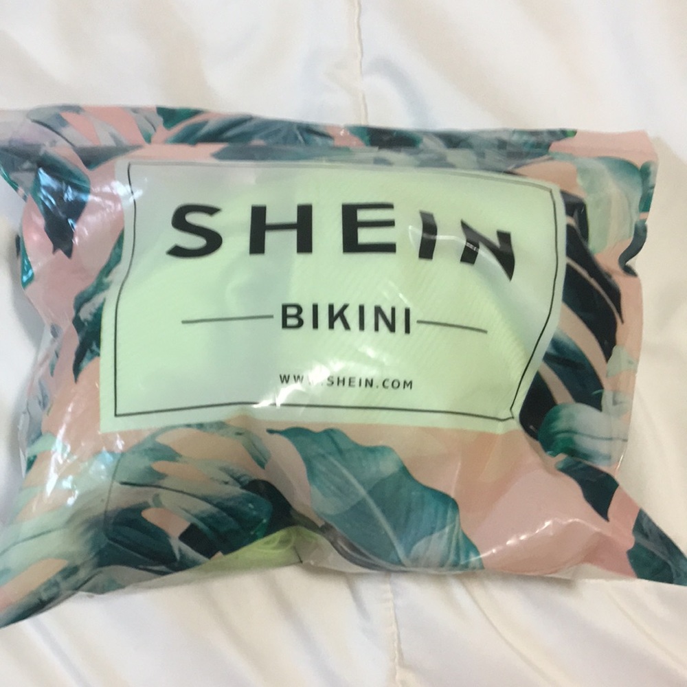Neon green shein one piece